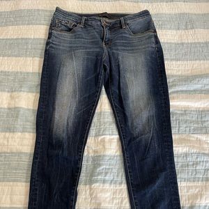 Buckle black ankle jeans